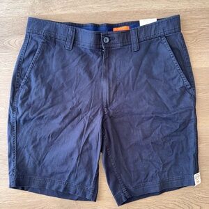 New St Johns Bay Mens Aviator Navy Blue Comfort Power Stretch Shorts-Size 36